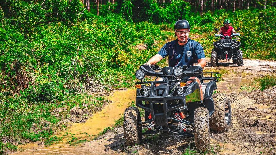 Langkawi Jungle and Waterfall Adventure (Golden Hour) - The reservoir splash ride