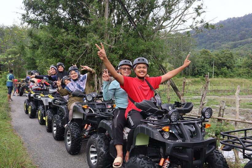 Langkawi Jungle and Waterfall Adventure - The flat opening ride helps beginners settle in