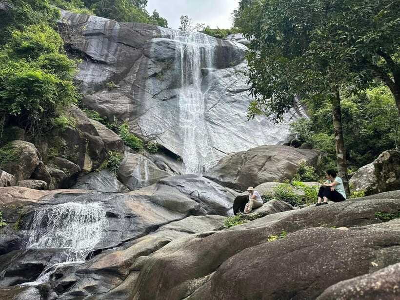 Langkawi: Seven Wells Waterfalls and Sacred Blue Pool Trip - Coffee, coconut, and a practical pause