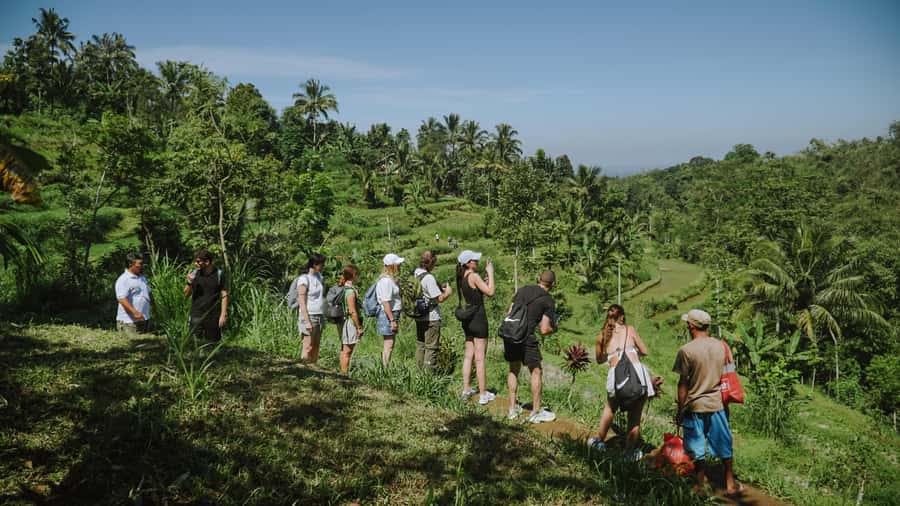 Lombok: Tetebatu Walk, Waterfall, Monkey Forest & Cooking - Cooling off at Durian Indah Waterfall