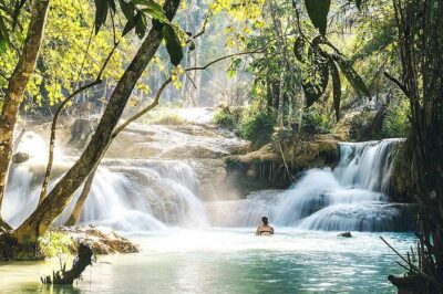 Cruise to Pak Ou Caves & Kuang Si Waterfalls