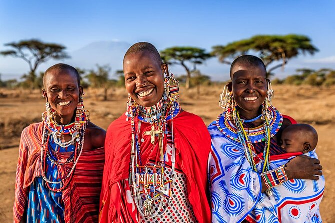 Maasai village visit, Materuni waterfalls & coffee experience - Meeting Maasai hosts at Rundugai