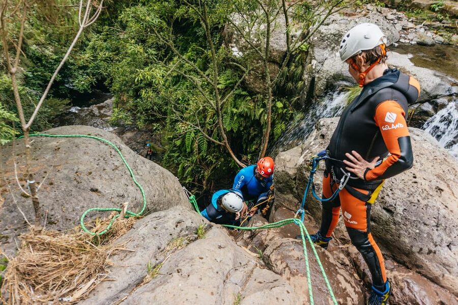 Madeira Canyoning Beginners – Easy & Fun Waterfall Adventure - Abseiling, jumping, and sliding through the canyon