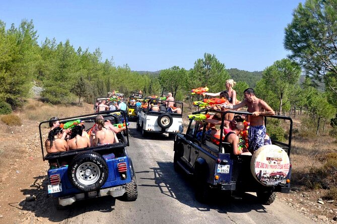 Marmaris Jeep Safari Tour With Waterfall and Water Fights - Kızkumu, or Jesus Beach