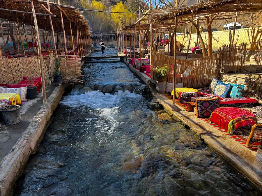 Marrakech: Atlas , Ourika Valley Waterfalls & Lunch & guide - Lunch beside the Ourika River