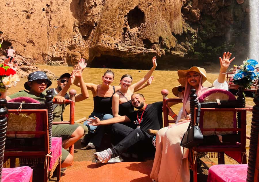 Marrakech: Day Tour to Ouzoud Waterfalls with Boat Trip - First views of the Ouzoud cascades