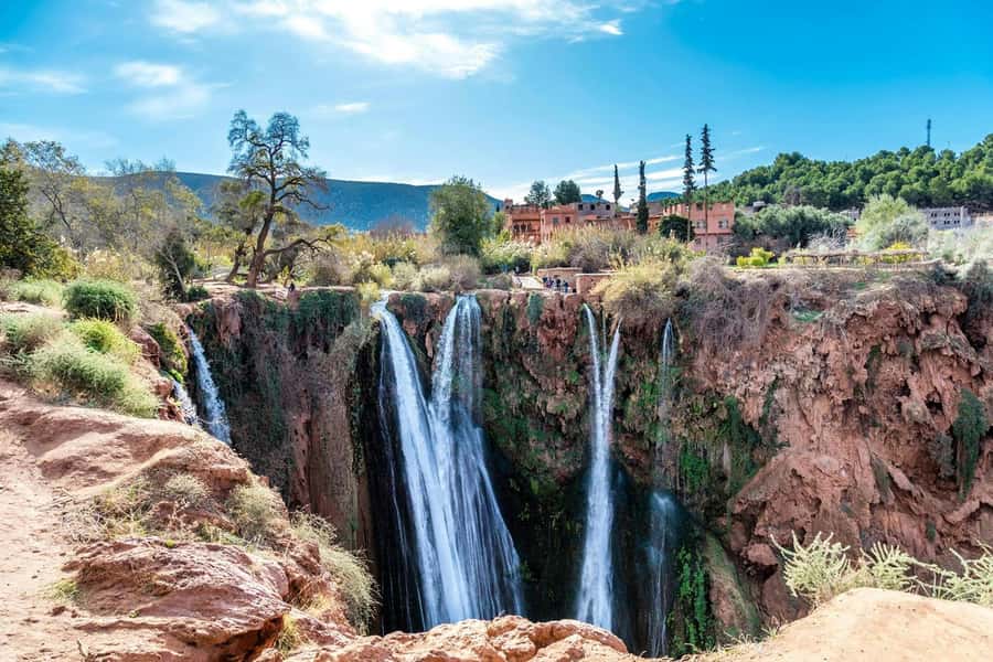 Marrakech: excursion ouzoud waterfall - The optional boat ride near the falling water