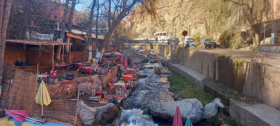 Marrakech: ourika valley Atlas Mountains & Waterfalls Trip - Reaching Setti Fatma waterfall