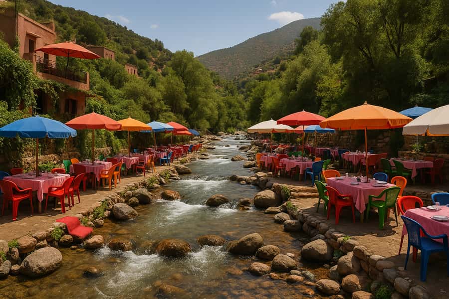 Marrakech: ourika valley lunch & guided hike to waterfalls - Leaving Marrakech for the Atlas Mountains