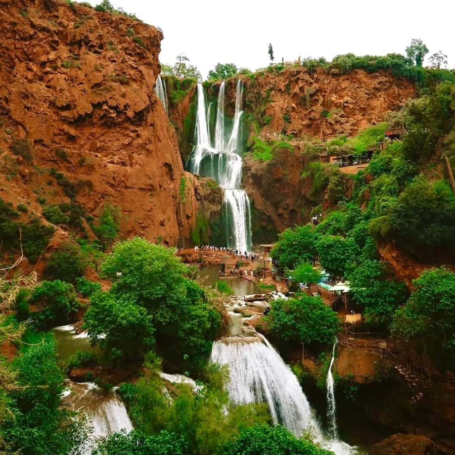 Marrakech: Ouzoud Waterfall, Guided Hike, Boat Ride & Lunch - Reaching Ouzoud and meeting the guide