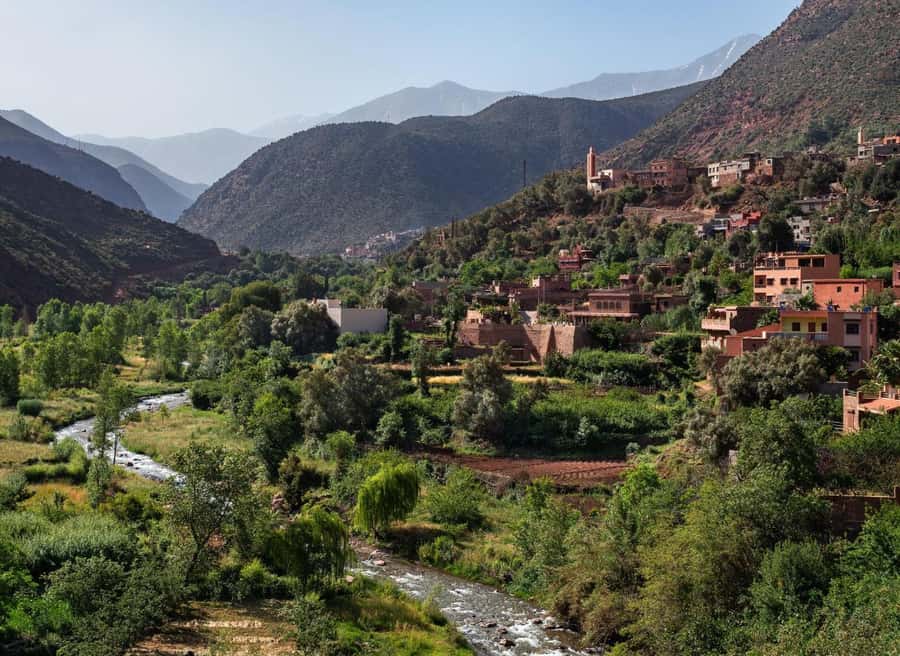 Marrakesh: Ourika Atlas Mountains, Waterfalls, Guide + Lunch - The Ourika Valley before Setti Fatma