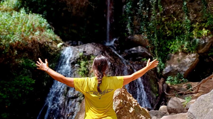 Maspalomas: Hiking in the Waterfalls with Sky Rebels - Following the river into Barranco de los Cernícalos