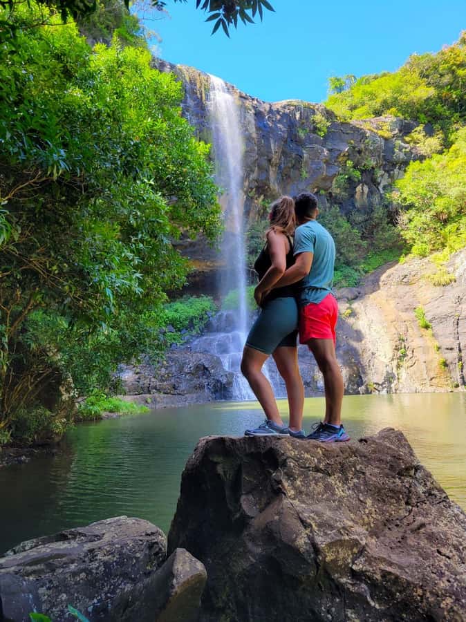 Mauritius-7 waterfalls short loop - Four waterfalls, swimming pools, and photo pauses