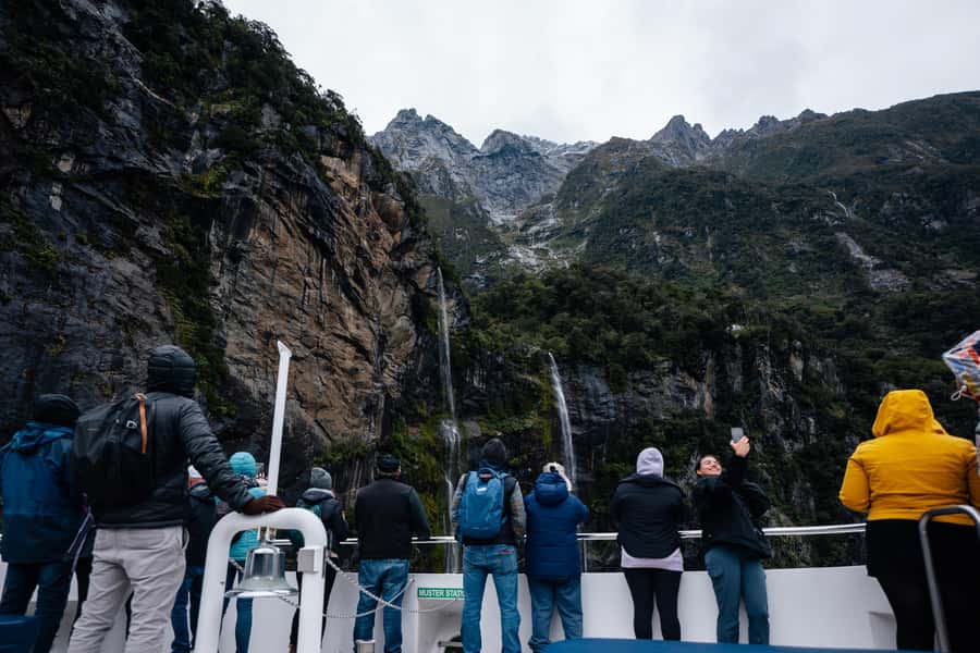 Milford Sound: Waterfalls, Wildlife, and Rainforest Cruise - Seeing Milford Sound from the water