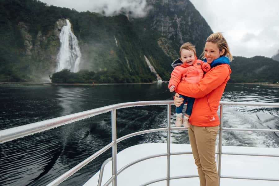 Milford Sound: Waterfalls, Wildlife, and Rainforest Cruise - Getting close to Stirling Falls