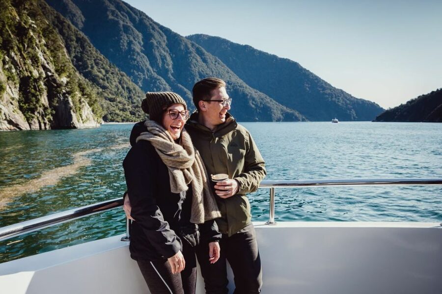 Milford Sound: Waterfalls, Wildlife, and Rainforest Cruise - Cafe, bar, and snacks on board
