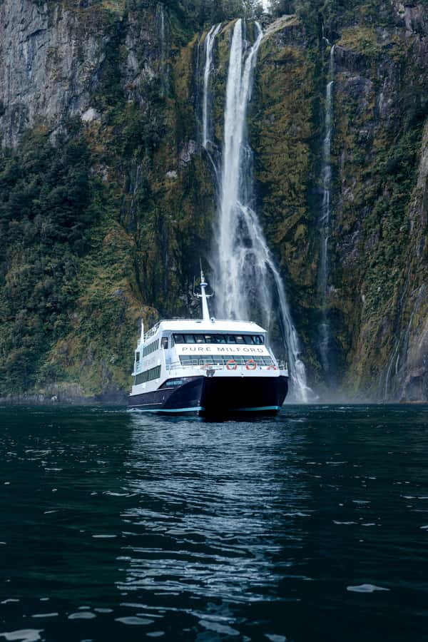 Milford Sound: Waterfalls, Wildlife, and Rainforest Cruise - Boarding at the Milford Sound terminal