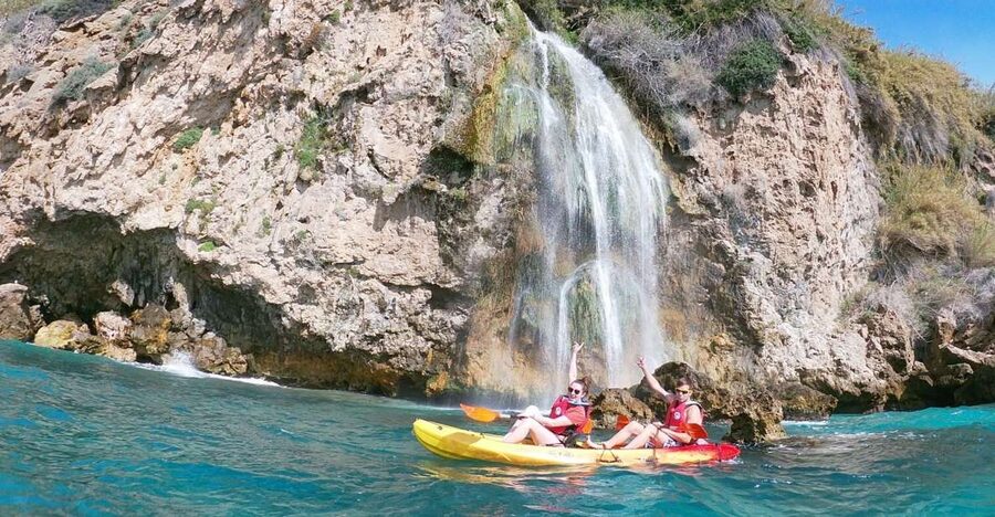 Nerja: Guided Kayak Tour Nerja Cliffs and Maro Waterfall - Starting at Burriana Beach with the right expectations