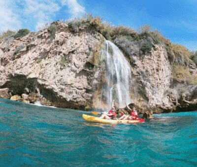Nerja: Guided Kayak Tour Nerja Cliffs and Maro Waterfall