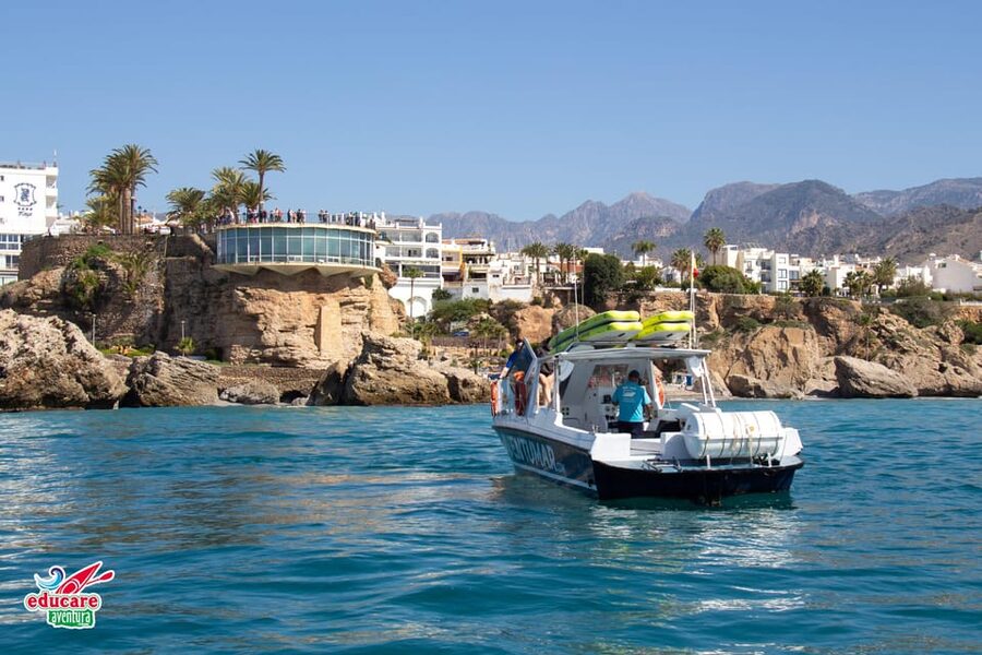 Nerja: Maro Waterfall Boat Trip with Paddleboarding & Drink - GoPro photos and the practical extras