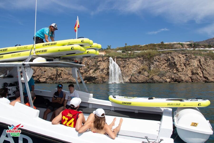 Nerja: Maro Waterfall Boat Trip with Paddleboarding & Drink - Cruising beneath the Maro-Cerro Gordo cliffs