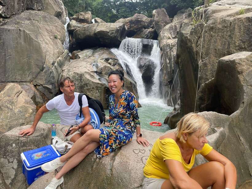 Nha Trang: Half-Day Group Tour of Ba Ho Waterfall by Car - Leaving Nha Trang in an air-conditioned car