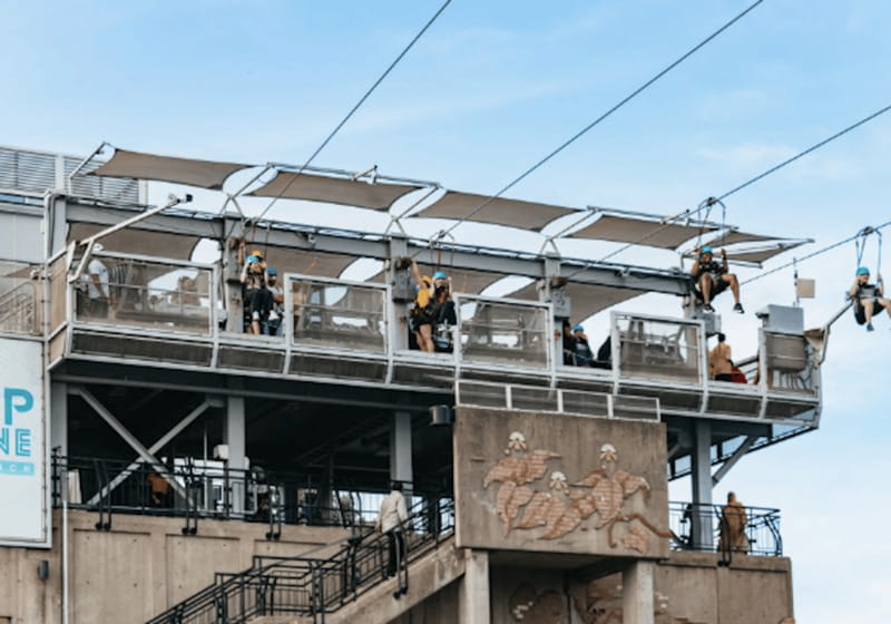 Niagara Falls, Canada: Early Bird Zip Line to The Falls - Getting fitted for the 67-meter flight