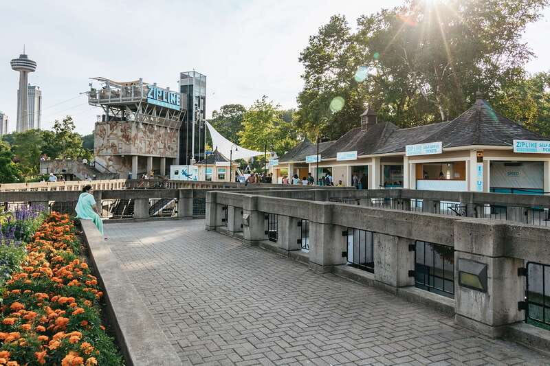 Niagara Falls, Canada: Zipline to The Falls - Starting at Clifton Hill and getting checked in