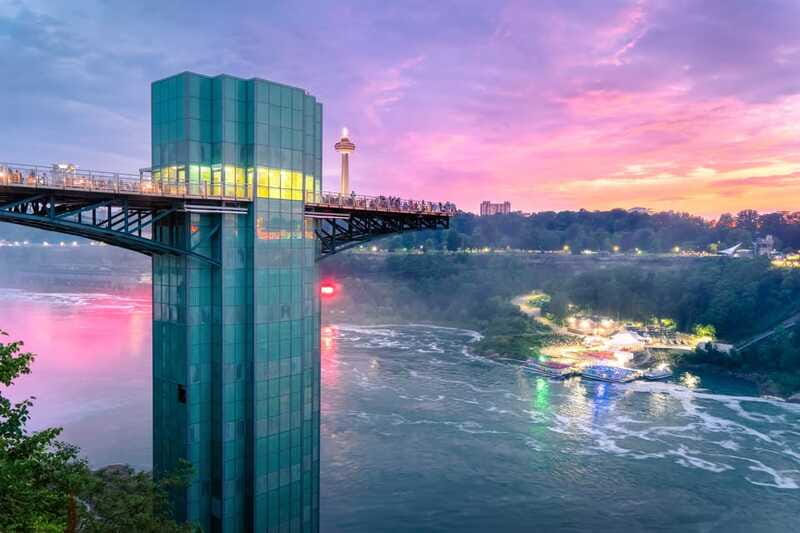 Niagara Falls: Canadian and American Deluxe Day Tour - Skylon Tower changes the scale