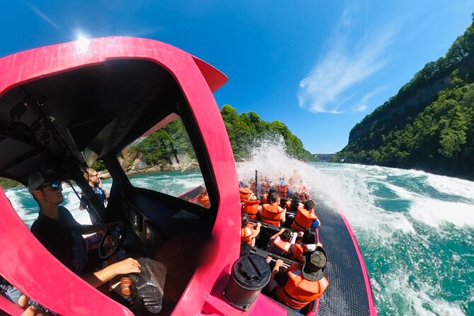 Niagara Falls USA, Open-Top (Wet) Jet Boat Tour - Arriving in Lewiston for the 45-minute departure