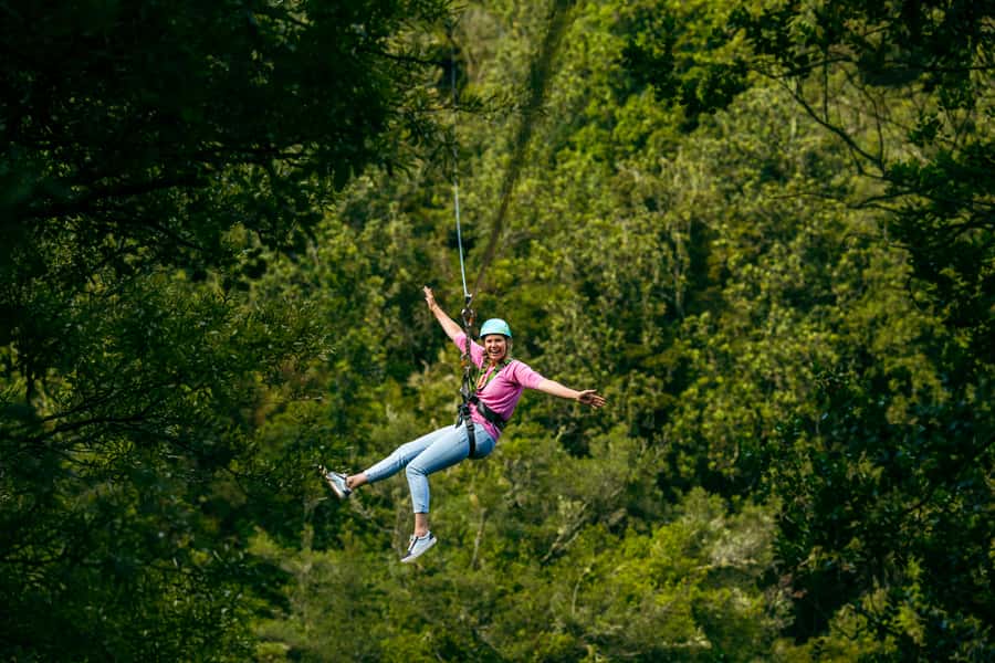 Okere Falls: Zipline over Waterfalls Experience - Checking in beside Okere Falls Cafe