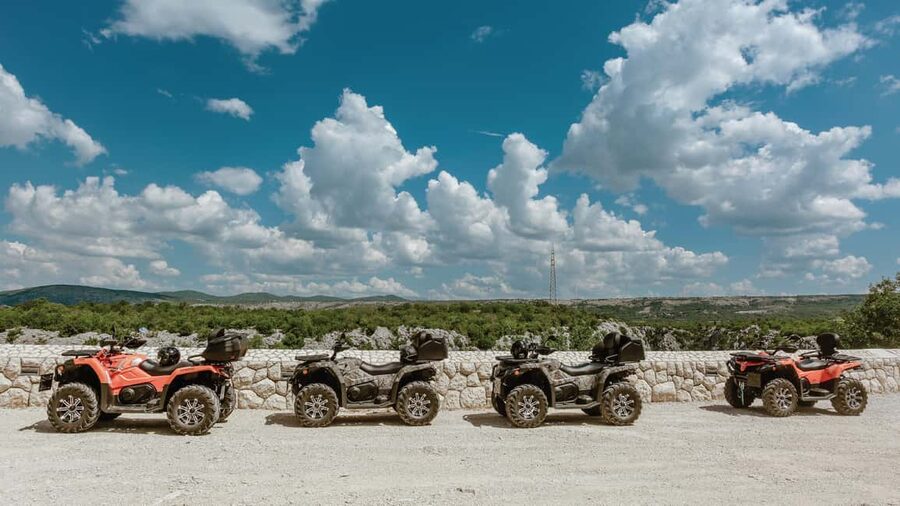 Omiš/Split Expedition: 65 km Quad Tour to Hidden Waterfalls - Leaving the coast for the Cetina canyon