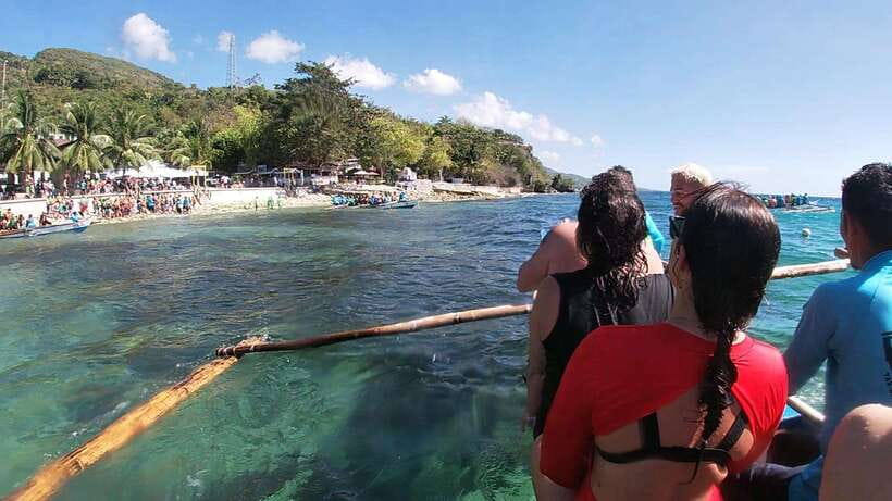 Oslob: Whaleshark Swimming, Inambakan Falls & Moalboal Tour - Inambakan Falls after a one-hour transfer