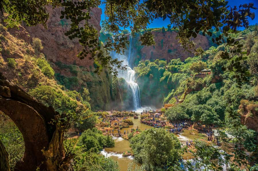 Ouzoud Waterfalls: Day Trip from Marrakech - First Views of the 110-Meter Falls