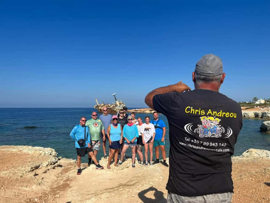 Paphos: Buggy Tour Akamas incl and Adonis Falls - Sea Caves: a short stop with a big view
