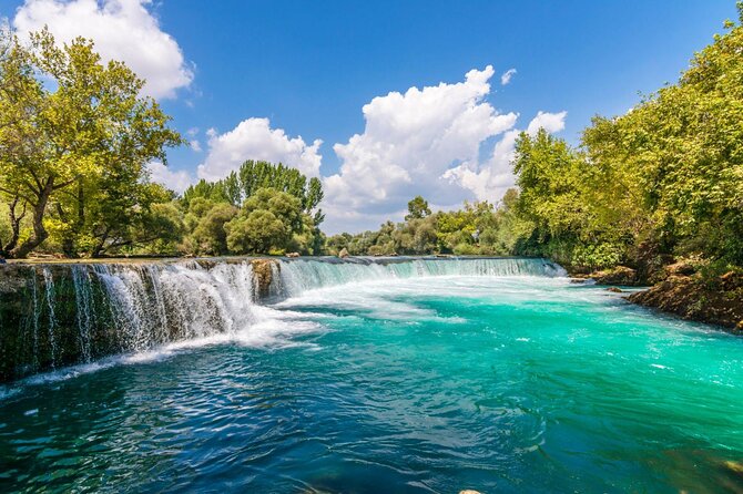 Perge, Aspendos, Side & Waterfall Full-Day Tour from Antalya - Side mixes Roman ruins with the Mediterranean coast