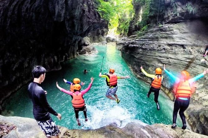 Pescador Island with Sardines & Turtle and Canyoneering in Kawasan Falls - Badian canyoneering is the main event