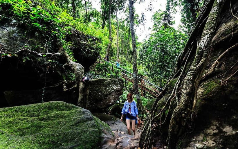 Phnom Kulen Waterfall & the Sacred 1000 Lingas (with Lunch) - Lunch beside Kulen’s two-tiered waterfall