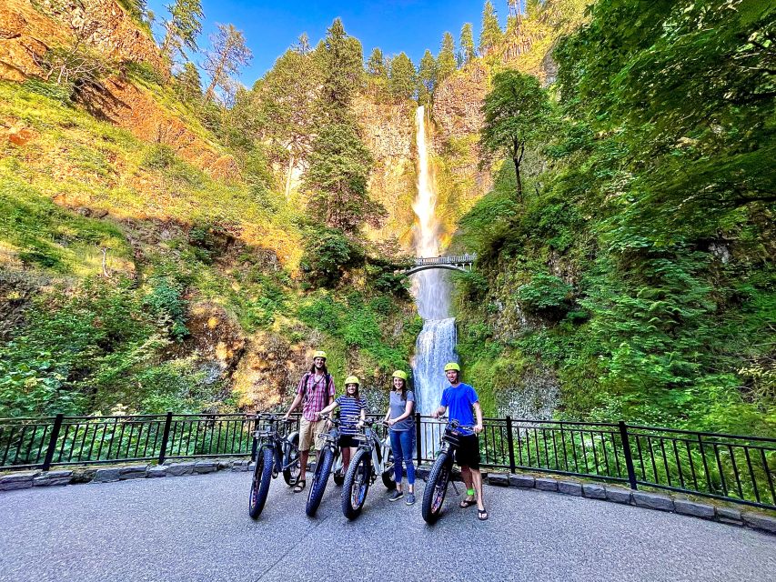 Portland: E-Bike Tour at Multnomah Falls - Multnomah Falls deserves the longest pause