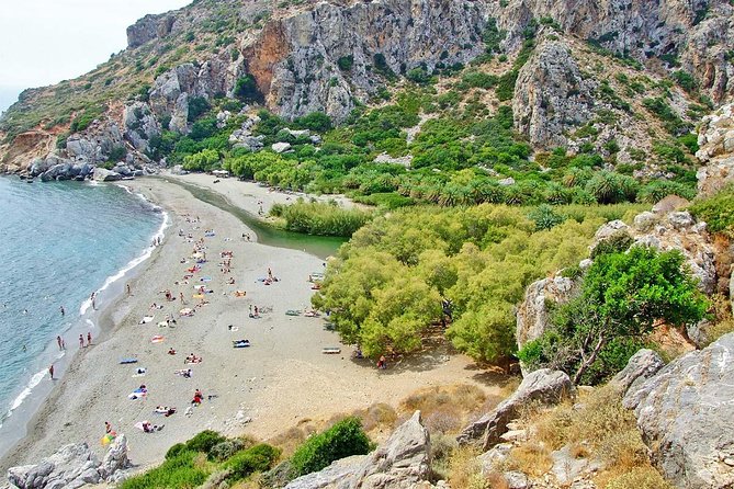 Preveli Beach and Damnoni Kourtaliotikowaterfalls from Rethymno - Plakias gives you two hours to choose your own pace
