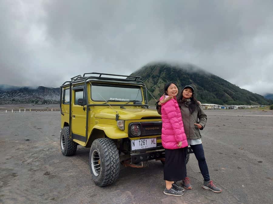 Private Day Tour Mt. Bromo & Madakaripura Waterfall - Crossing the Bromo caldera by private Jeep