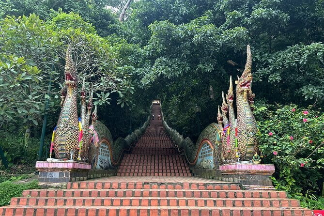 Private Doi Suthep Temple Handicraft Center and Sticky Waterfall - Starting at the Khruba Siwichai Monument