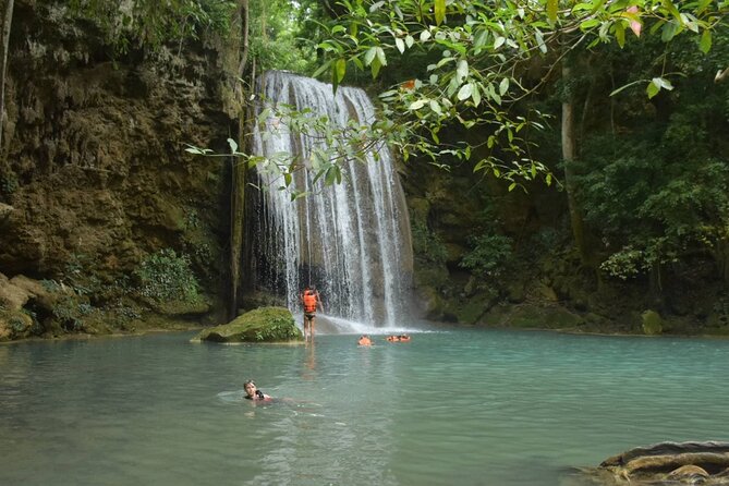 Private Tour : Erawan Waterfall and Bridge over the River Kwai - Guides Army, O, and Lek