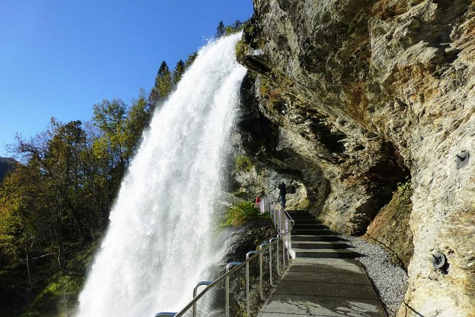 Private tour - Hardangerfjord, Voss Gondola & 4 Great Waterfalls - Skjervsfossen offers a close-up finish