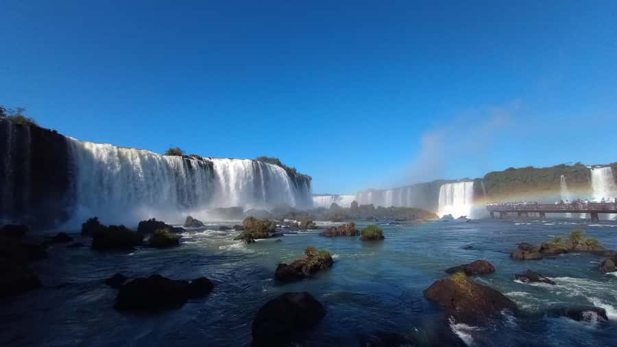 Puerto Iguazú: Brazilian Falls Half-Day Panoramic Tour - Floriano Falls and the final wall of mist
