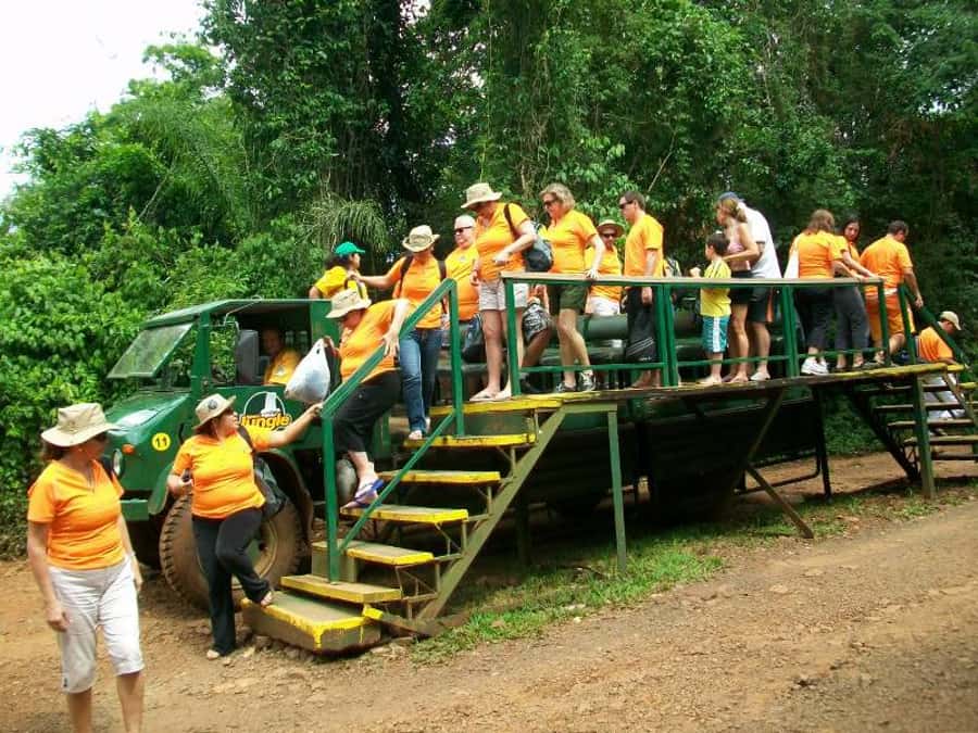Puerto Iguazú: Iguazú Falls Adventure with 4WD & Boat Ride - Near San Martín Island and the Three Musketeers Falls