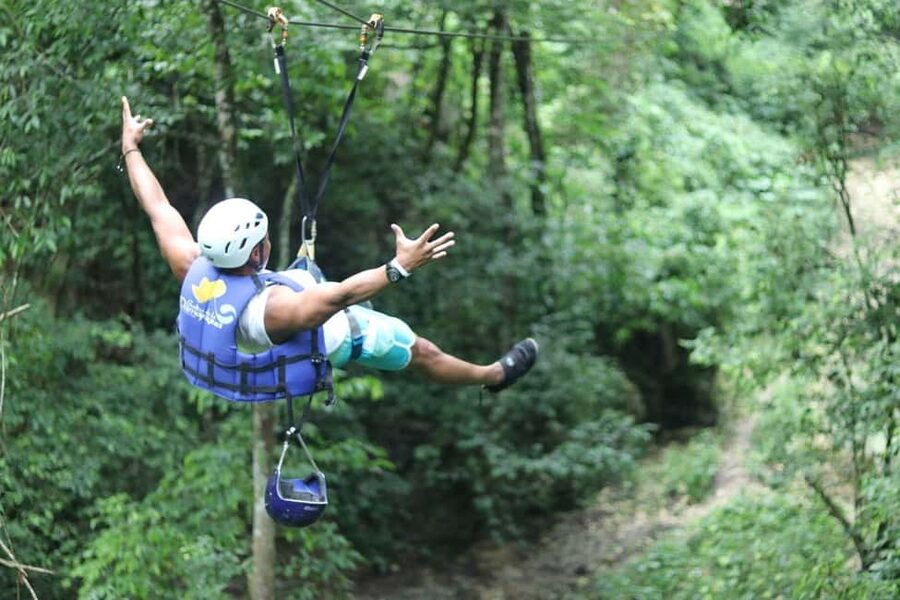 Puerto Plata/Amber Cove: Zipline and Waterfalls with Lunch - A Dominican lunch after the hard work