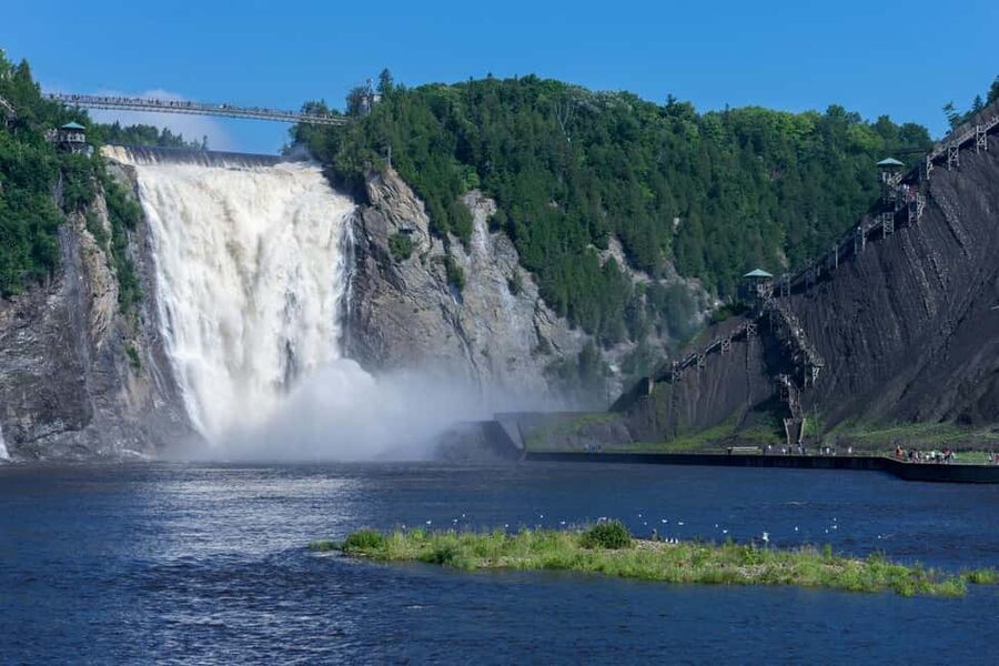 Quebec City: Montmorency Falls and Microbrewery eBike Tour - The return ride and the La Barberie finish