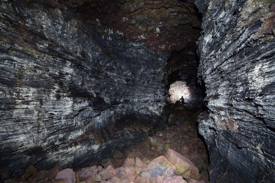 Raufarhólshellir: Lava Falls Adventure Tour - The lava falls at the end of the tube