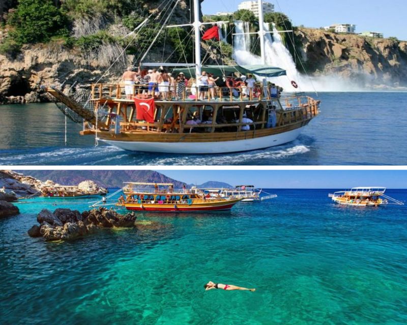 Relax Boat Tour in Antalya with Lunch, Swim & Waterfalls - Lunch on board: simple, filling, and included